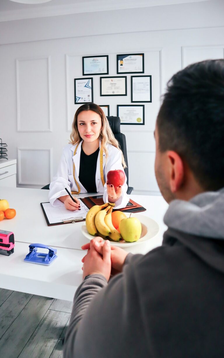 Man consulting therapist after a recent surgery to tackle erection troubles with support for Erectile Difficulties.