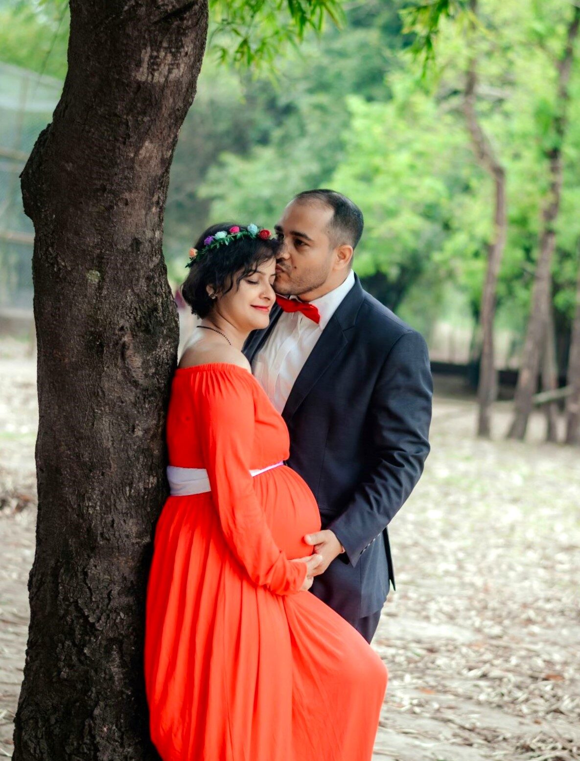 Pregnant couple sharing calm moment reflecting a new chapter in the circle of life and changing roles for the New Family Dynamics.