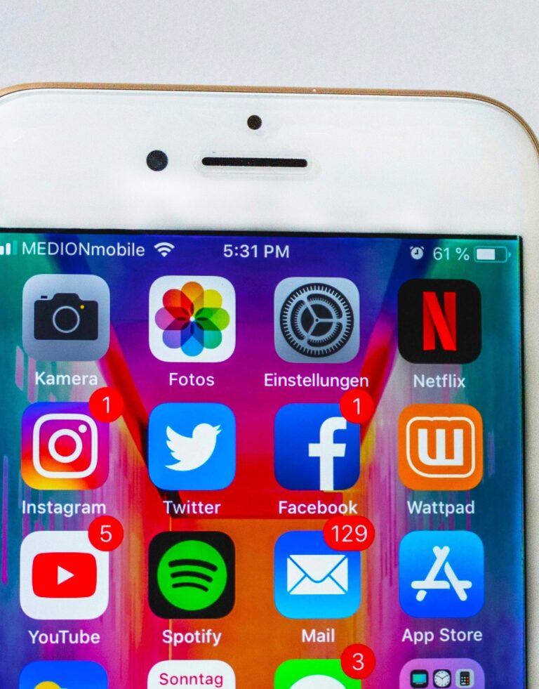 A smartphone screen with social media apps showing notifications, symbolizing digital triggers linked to FOMO Syndrome.