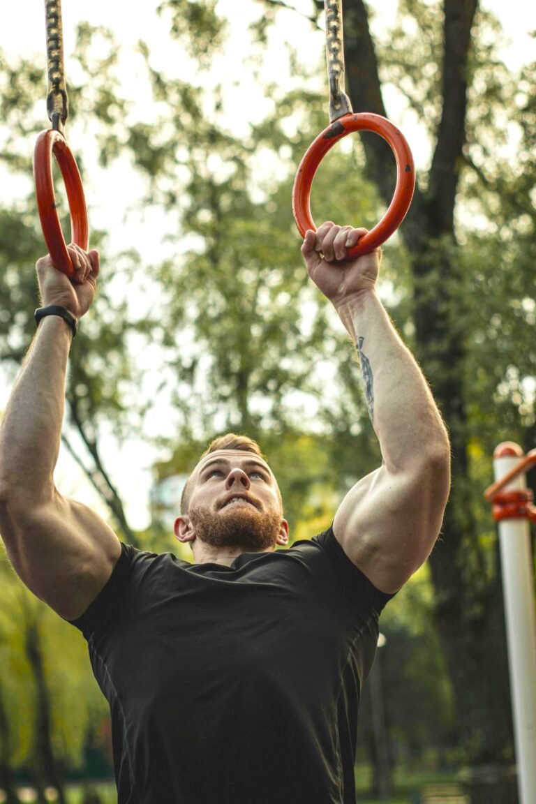 Man pushing through outdoor workout, symbolising strength, persistence, mindset change, and Rewriting Your Story.