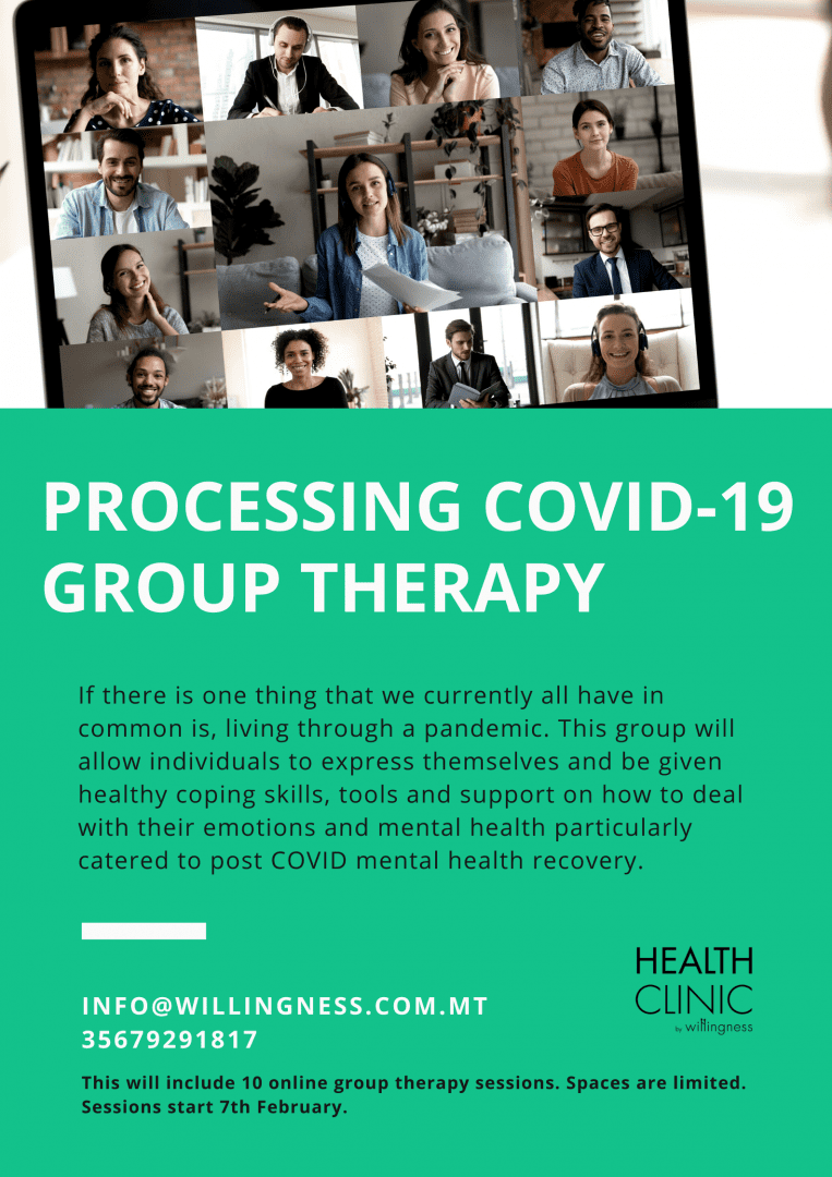 Willingness|Processing COVID-19 Group Therapy