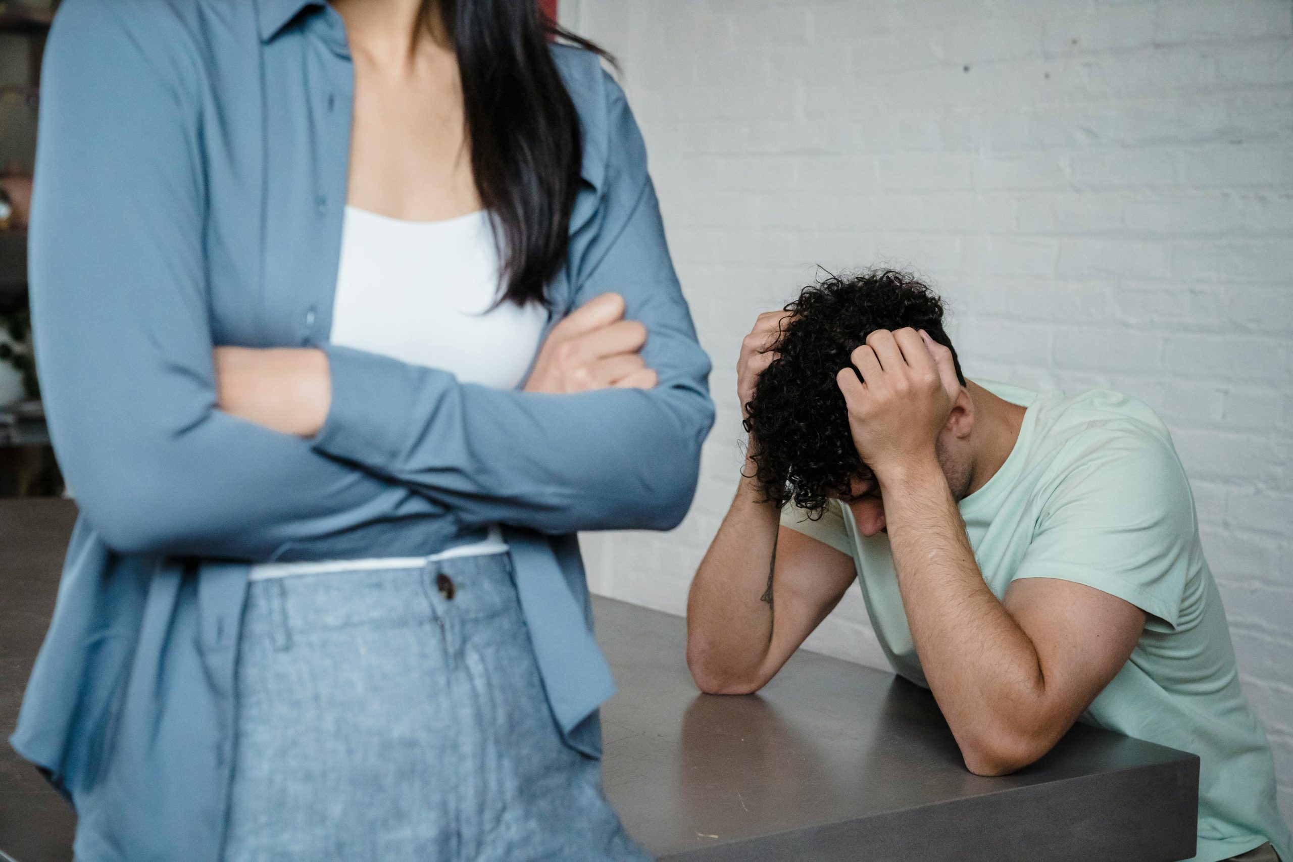 A couple is shown during an argument. Regardless of their attachment style, arguments are bound to pop up at some point. All attachment styles have one characteristic: None of them are immune to having arguments.