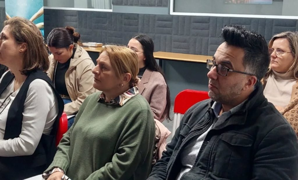 A group of professionals during a Supporting clients going through menopause" workshop