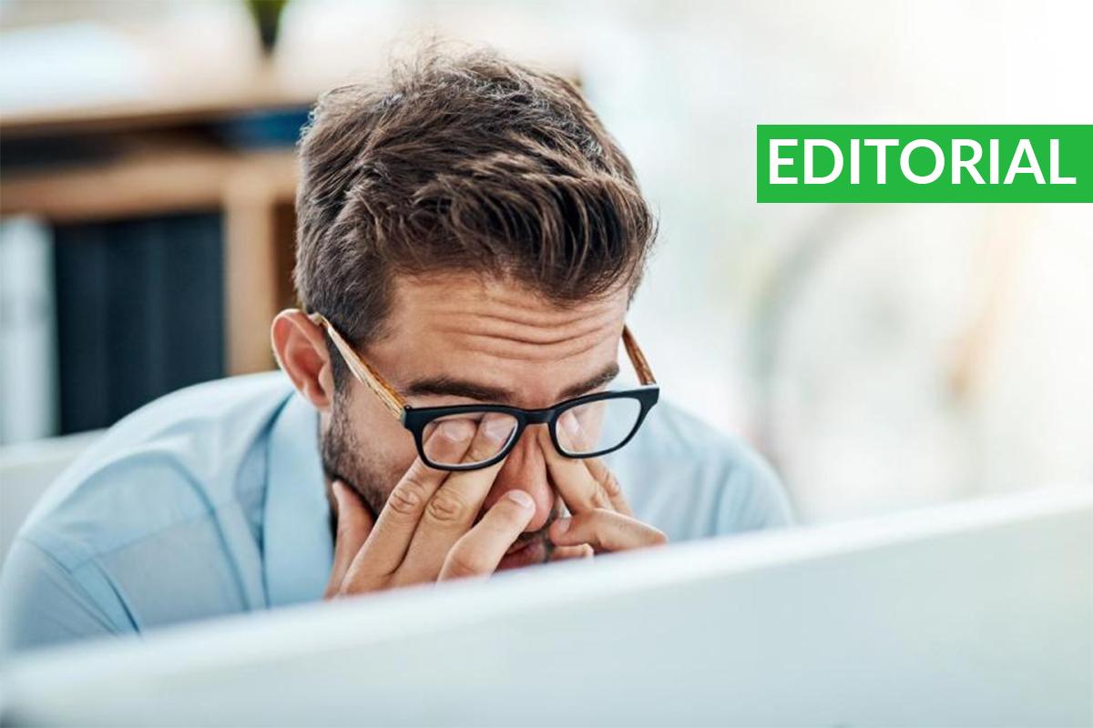 Boss feeling burnt out at work