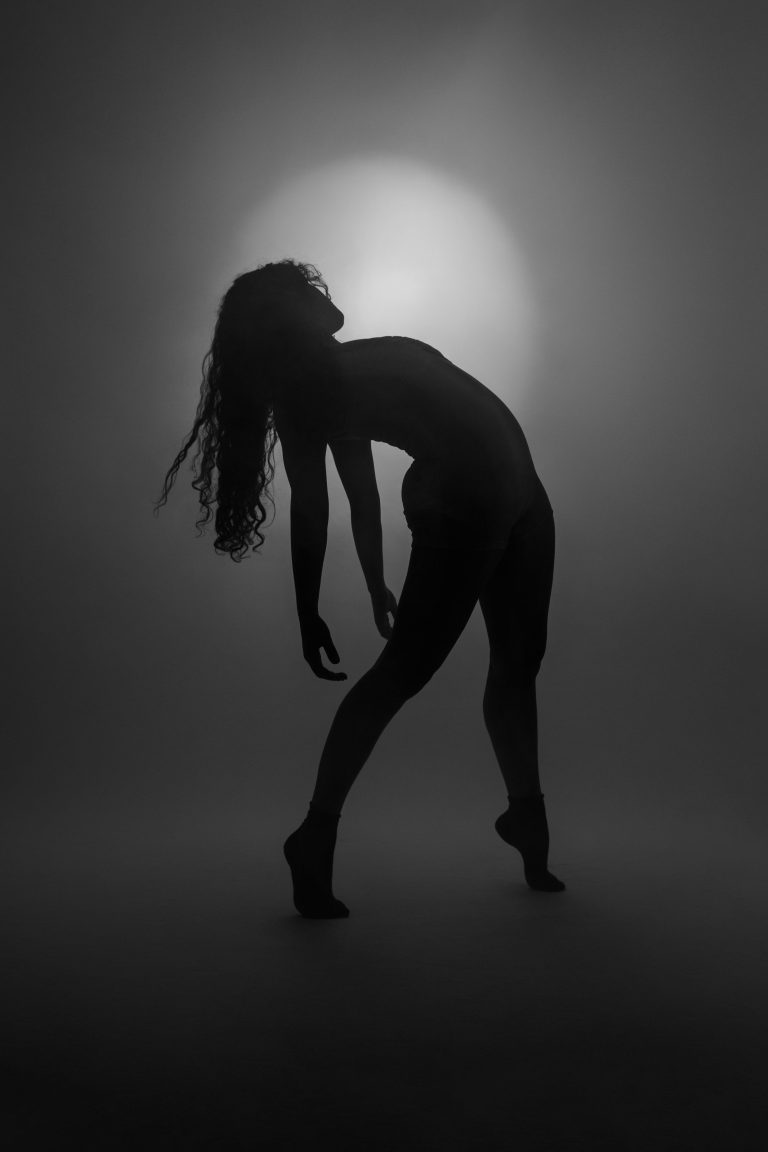 Silhouette dancing to investigate the benefits of dancing for health.