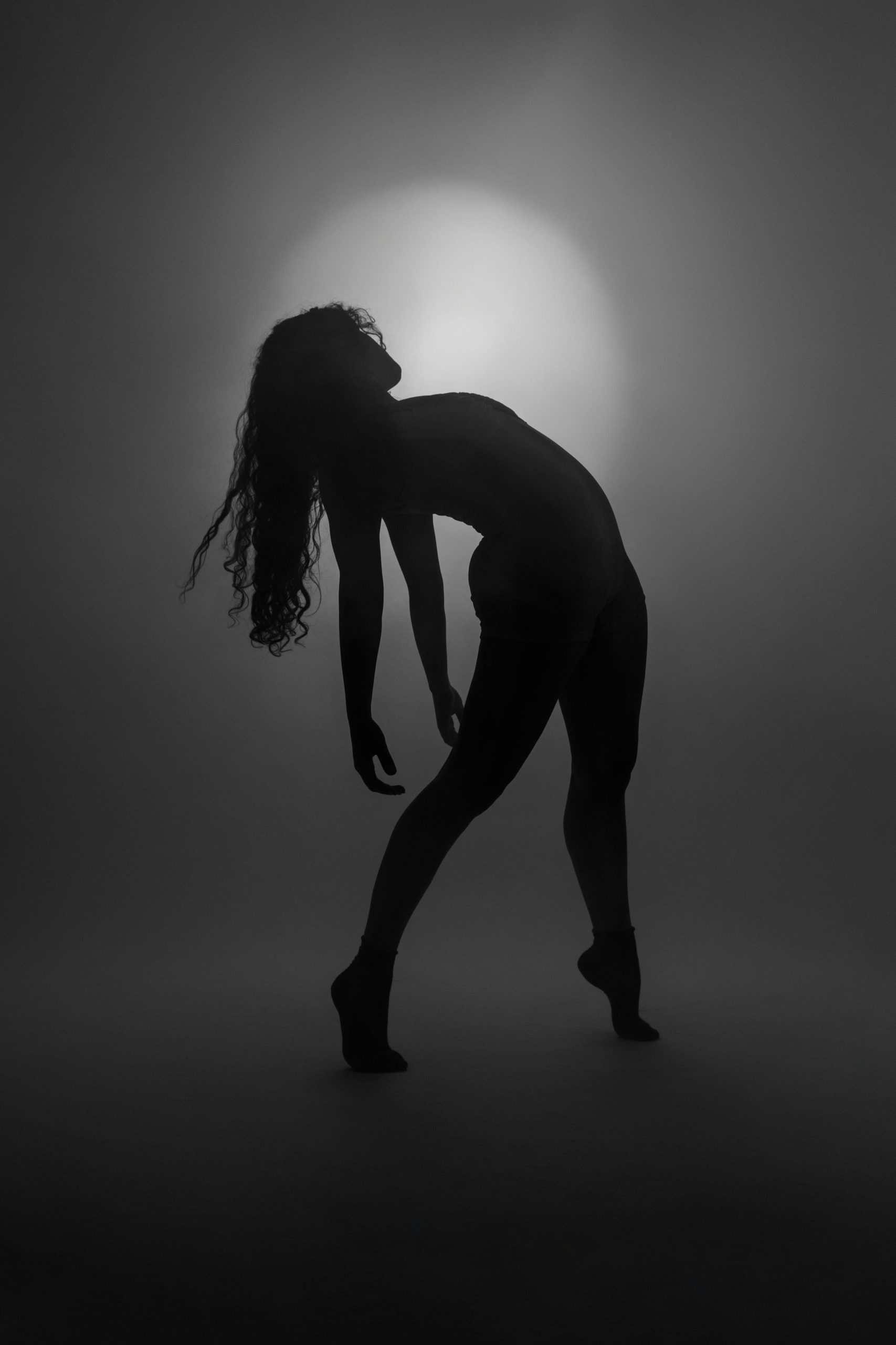 Silhouette dancing to investigate the benefits of dancing for health.