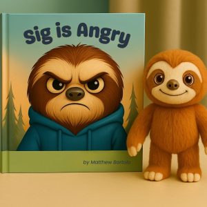 Angry Sig book and plush toy for Calming Big Feelings Set.