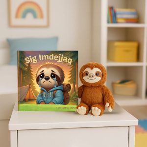 Il- ktieb "Tgħanniqa f’Jiem ta’ Dwejjaq" u Baby Sig - Soft toy