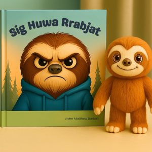 Ritratt tas-set Serħan għall-Emozzjonijiet Kbar - fejn tista' tara il0ktieb "Sig Huwa Rrabjat" u Baby Sid