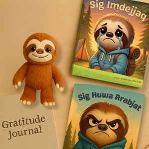 It-Trio Terapeutiku - ritratt li juru il-kotba " Sig Imdejjaq" u "Sig huwa rrabjat"