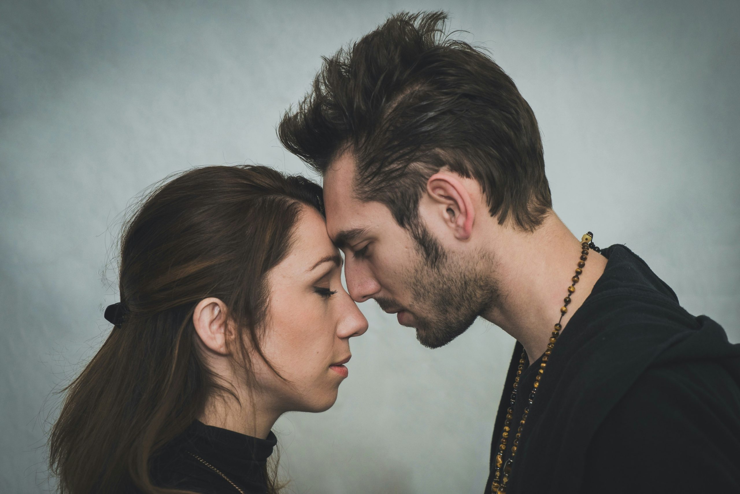 Couple reconnecting to restore desire for intimacy and psychological balance.
