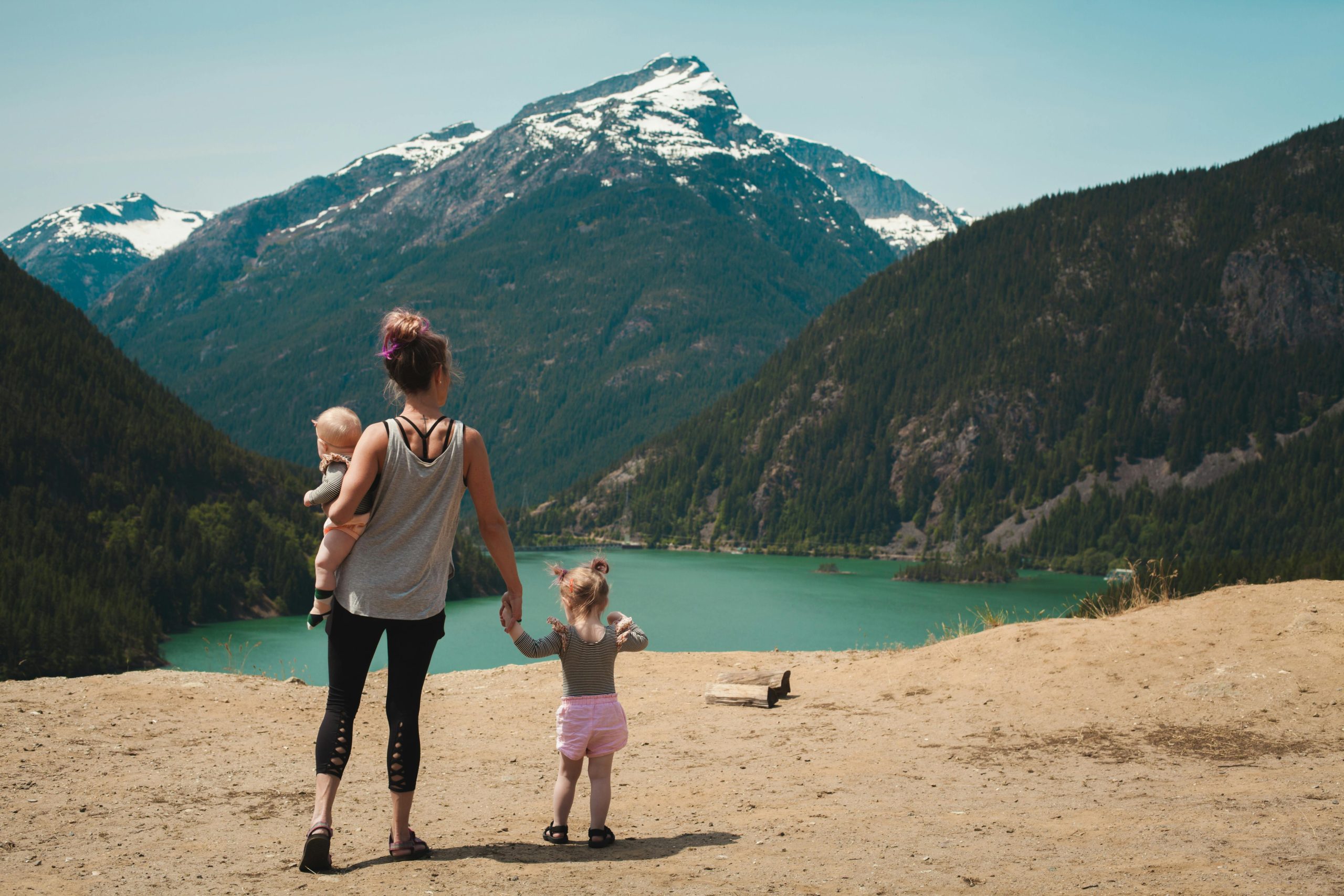 Parent-child connection shown in nature, reflecting Willingness values of support, emotional presence, and shared calm.