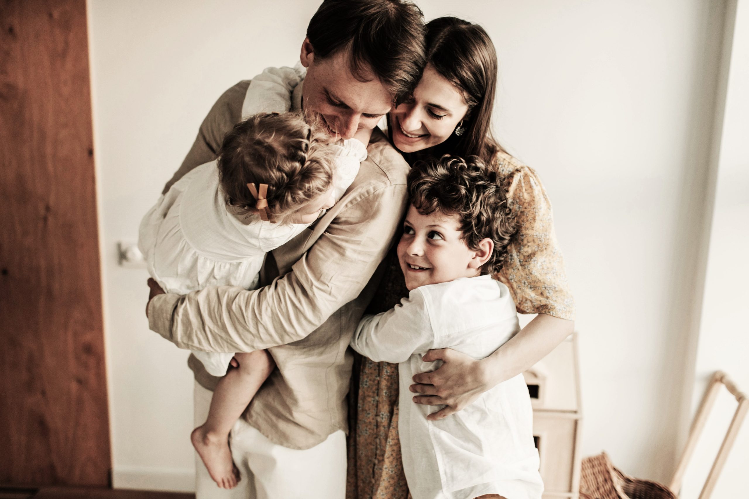 Vision Board activity shows family bonding time, supporting values and connection during busy modern family life.