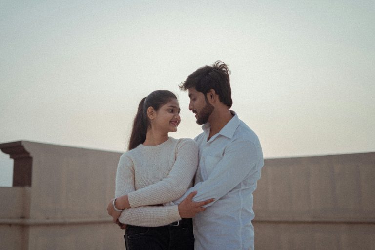 Sex discussion shown through a caring couple embracing, reflecting trust, connection, and emotional openness.